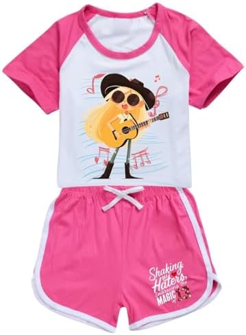 2 PC Girls Princess T-Shirt & Shorts