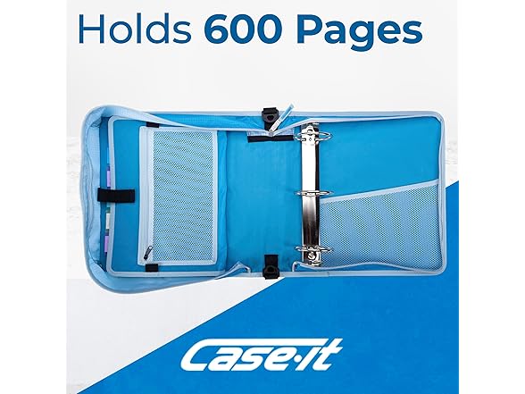 Case-it Mighty Zip Tab School Zipper Binder