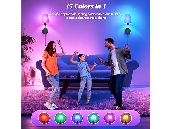 VerRon Battery Operated Wall Sconces Set of 2, Black