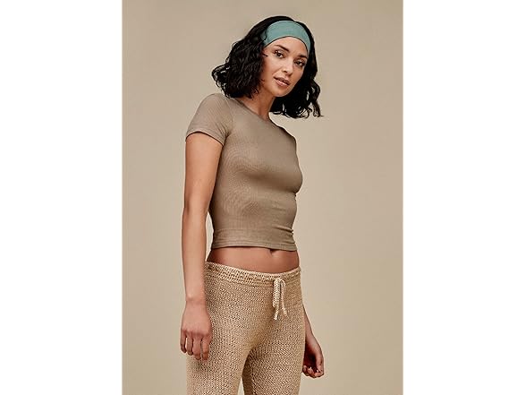 UGG Women Medium Miriam Baby Tee Rib Shirt