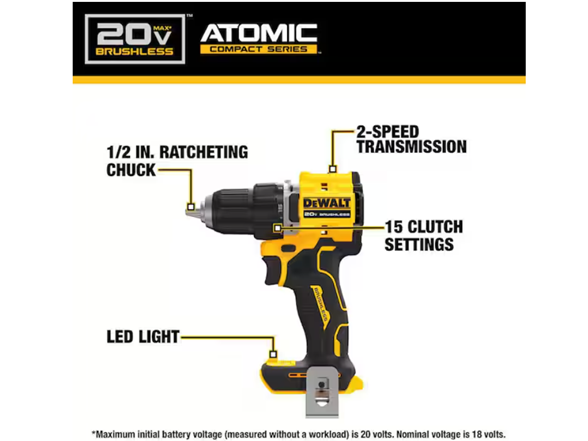 DEWALT DCK225D2 20-Volt MAX Combo Kit (2-Tool)