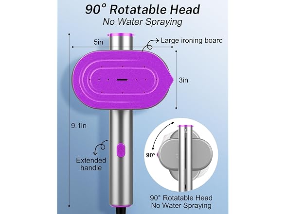 Travel Steamer for Clothes, 1200W Handheld Steamer