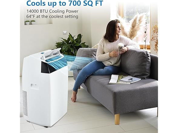 EcoExoplorer Portable Air Conditioner 3-In-1, 14000 BTU