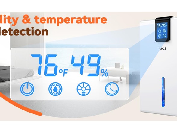 Dehumidifier with Auto Shut Off 120oz