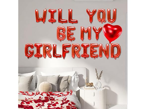 Will You Be My Girlfriend Balloons 