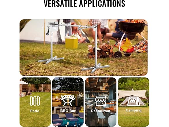 VEVOR Electric BBQ Rotisserie Grill Kit