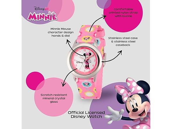 Disney Kids'  Minnie Mouse Steel Watch