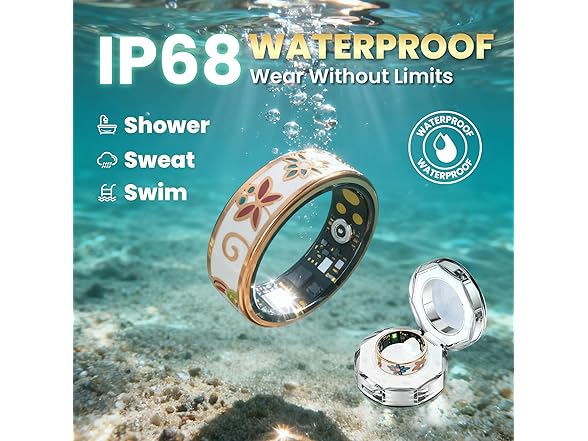 Enamel Craft Smart Ring Size 8