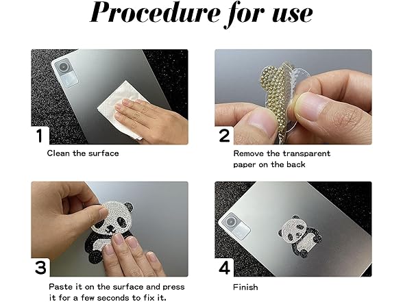 Murimt 2Pcs Car Bling Stickers