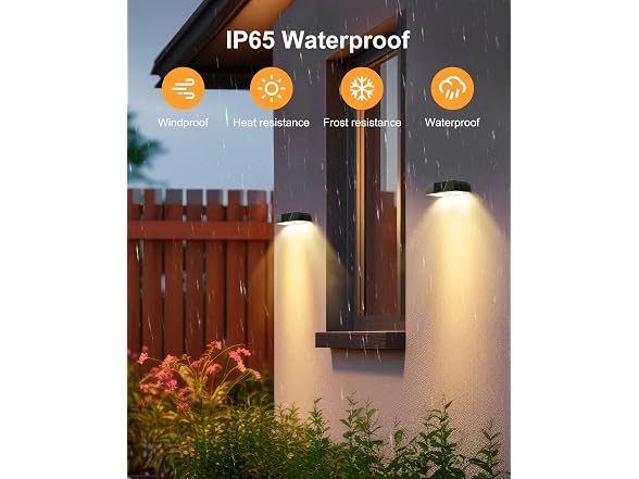 Brightown 6 Pack Solar Fence Lights