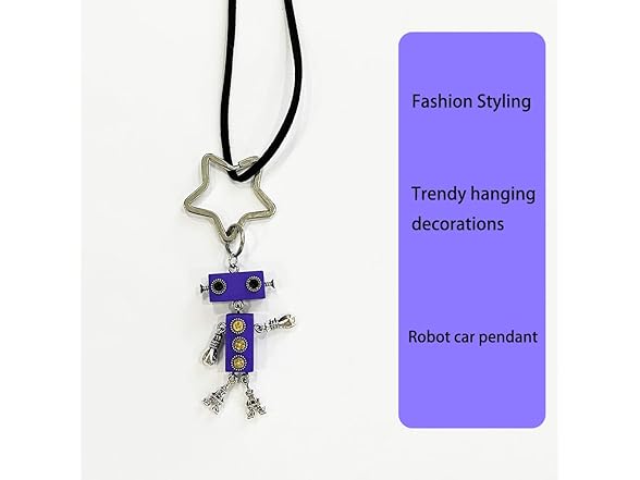 Kgtee Punk Robot Car Pendant Purple