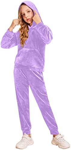 2 Piece for Girls Velour Tracksuit