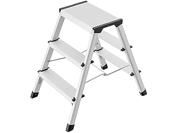 Hailo D60 STANDARDLINE Dual Sided 3 Step Ladder