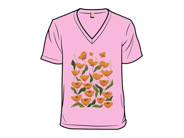 Flowers and butterflies