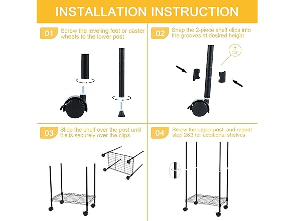 Simple Deluxe 6-Tier Storage Shelves
