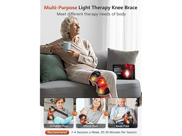 RELEXNOW Red Light Therapy Knee Brace