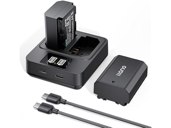 NP-FZ100 Batteries (2) + Dual Charger