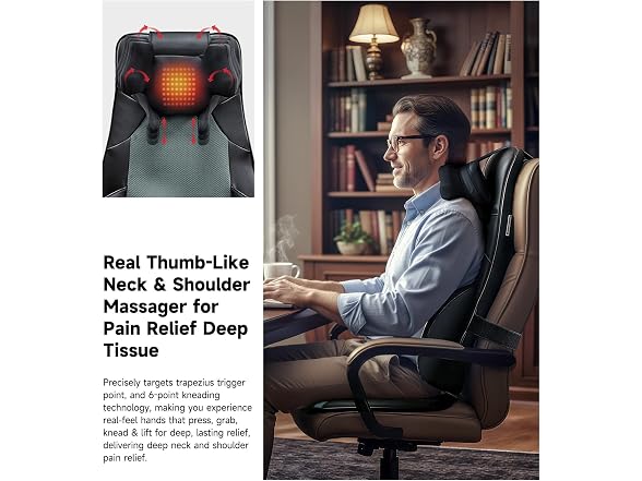 Back Massager for Chair with Heat