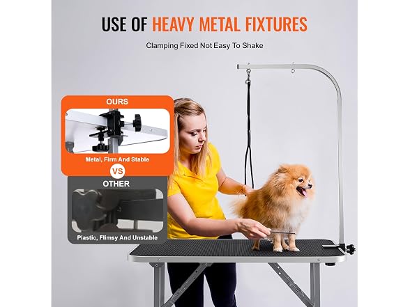 VEVOR Pet Grooming Table Arm with Clamp, 36''x24''