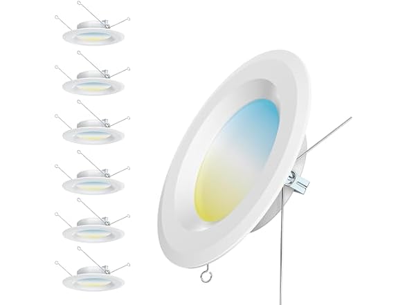 6 Pack LED Recessed Light