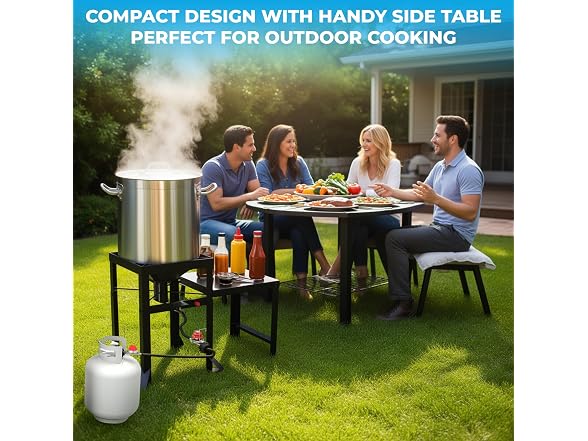 FIRERIOT Dual Jet Burner with Side Table