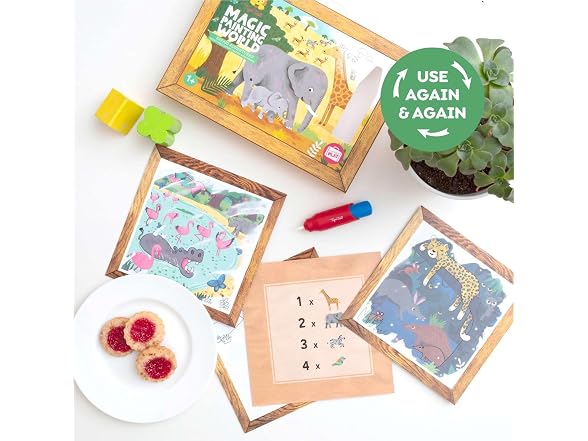 Tiger Tribe Reusable Magic Water Painting Cards