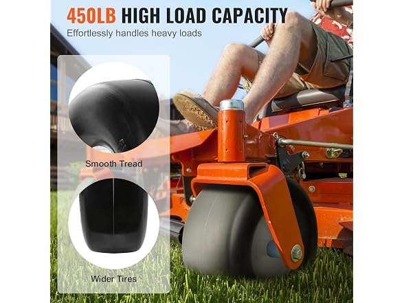 Lawn Mower Tires with Rim, 13x5-6" Tubeless