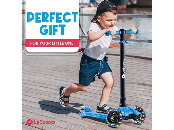 Lascoota Kick Scooter with Seat -