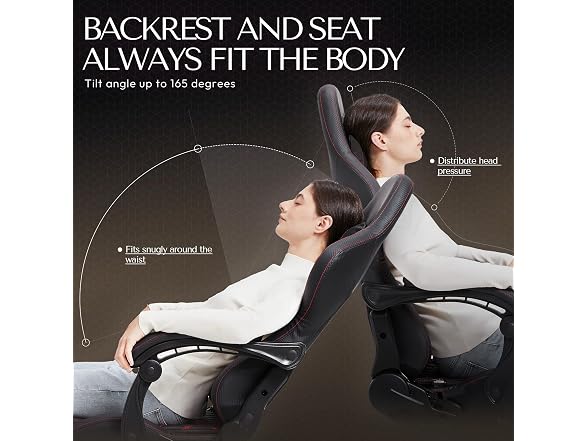 Dowinx Big & Tall Vintage Gaming Chair Black