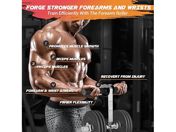 Forearm Strengthener Wrist Roller
