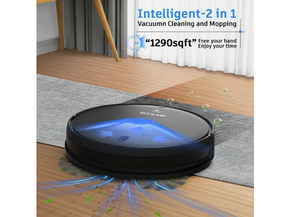GTTVO Robot Vacuum - Black