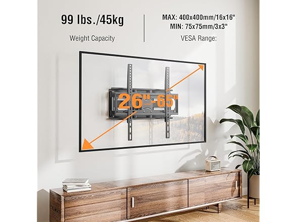 ELIVED Full Motion TV Wall Mount | 26-65"