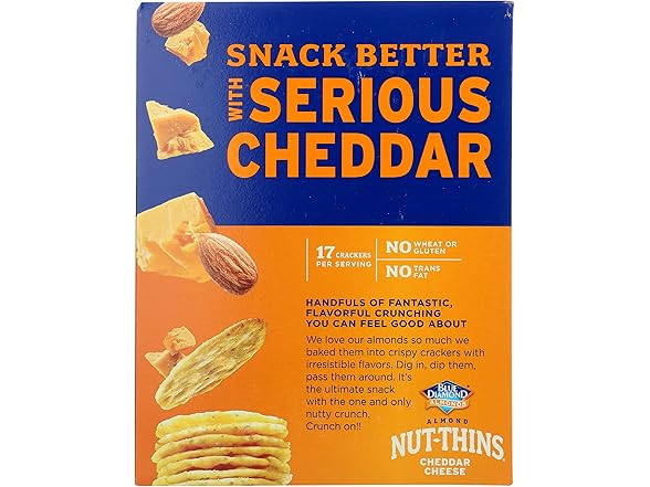 Blue Diamond Almonds Cheddar Nut-Thins, 4.2