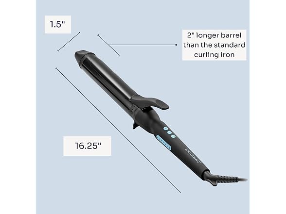 Bio Ionic Long Barrel Styler 1.5 Inch Curling Iron