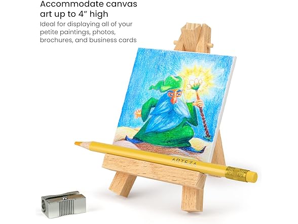 ARTEZA 5" Mini Display Wood Easel, Pack of 40