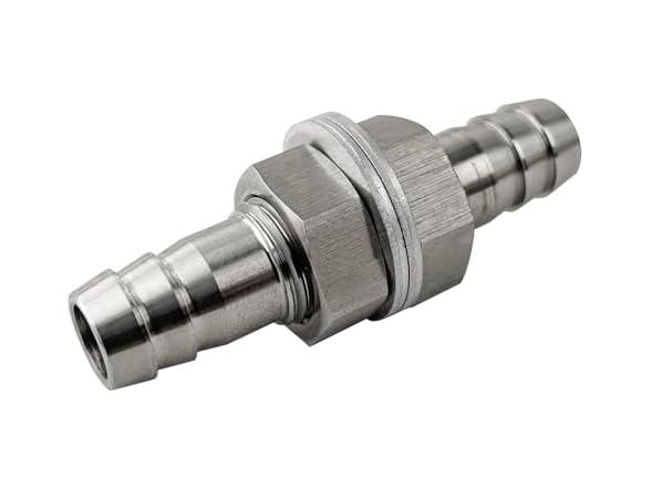 AFATEBOX 3/8 Hose Barb Thru-Bulk Bulkhead