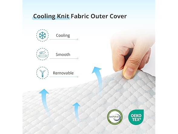 EGOHOME Shredded Memory Foam Pillows Cooling