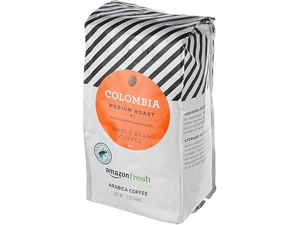 1CT Amazon Fresh Colombia Whole Bean Coffee