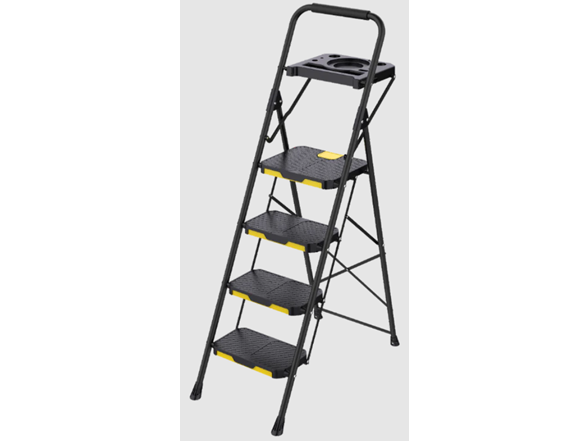 Neat-Living 4-Step Ladder w/ Tool Platform