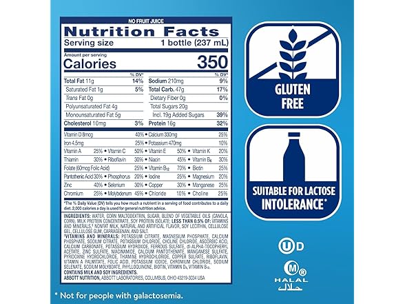 6PK Ensure Plus Strawberry Nutrition Shake
