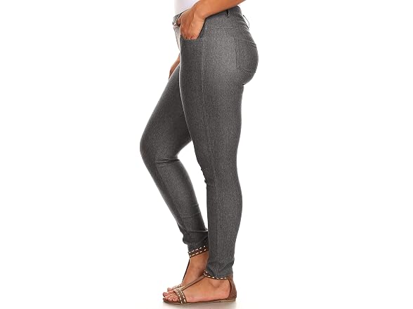 Yelete Women (M) Basic Five Pocket Stretch Pants