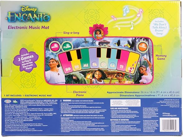 Disney Encanto Music Mat Kids Electronic Piano Dance Mat