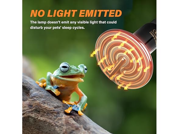 Simple Deluxe 150W Ceramic Emitter Reptile Heat Lamp Bulb
