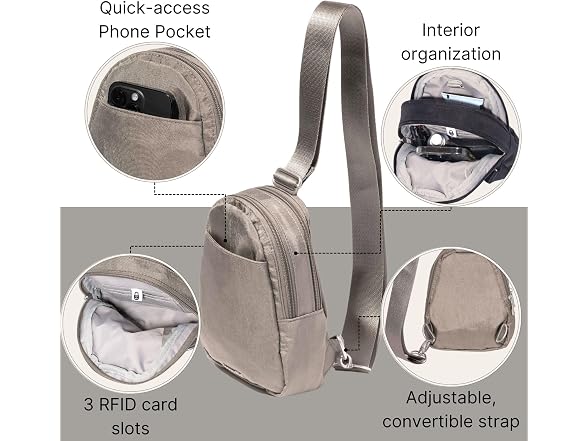 Baggallini Double Zip Mini Sling