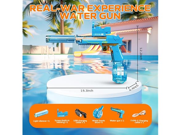 StimuVariety Electric Water Gun for Kids - Gallery 5