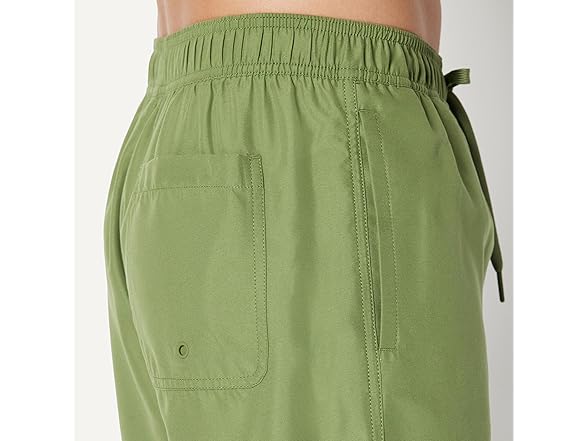 AE Mens 9in QuickDry Swim Trunk (Olive)