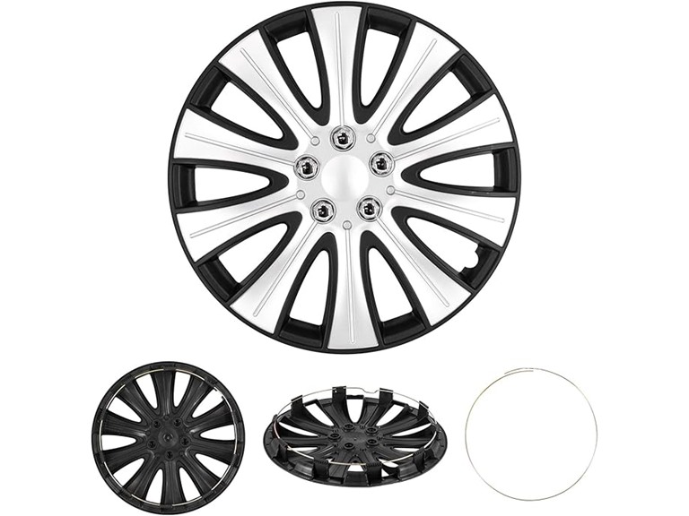 Cobra-Tek CBK-HP069-16-KR 4PC Hubcaps Red Start (16”)