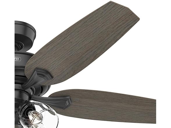 Hunter Ceiling Fan 52 inch Traditional Matte Black