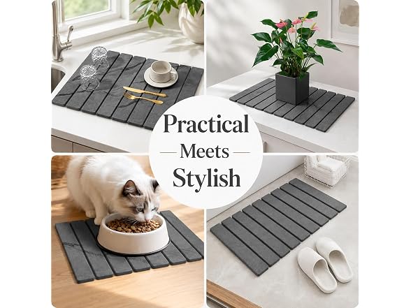 Dihmpor Absorbent Stone Dish Drying Mat