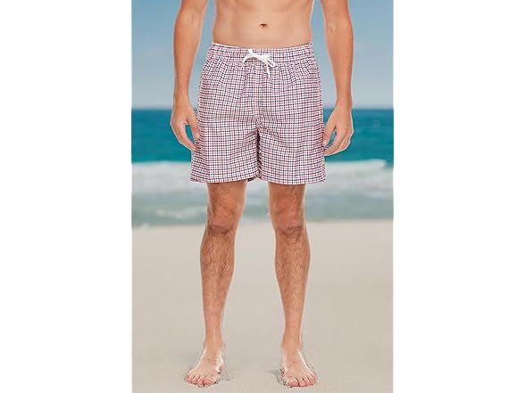 Kanu Surf Men's Monaco Swim Trunks (M) Coral